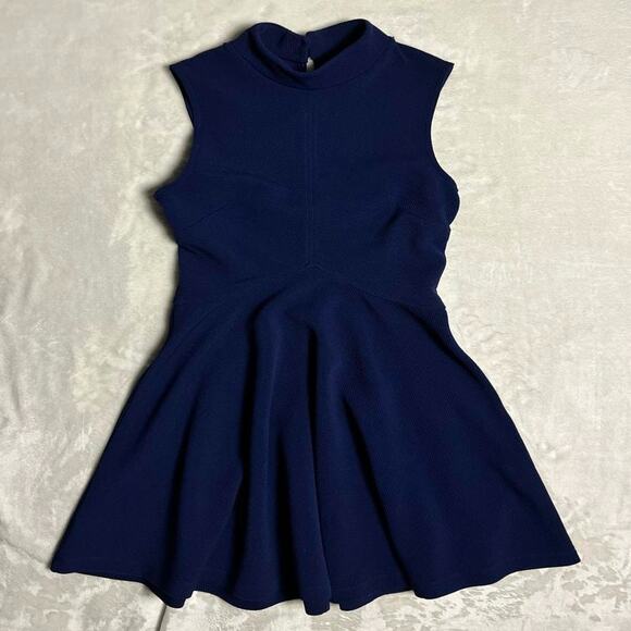 Bailey Blue Tennis Dress Size M Mini Fit & Flare Dark Sleeveless Summer Stretch - Picture 1 of 9